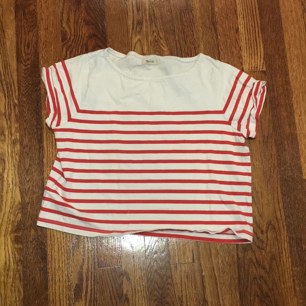 MADEWELL Setlist Boxy Top in Lynnhurst Stripe S - Picture 3 of 6